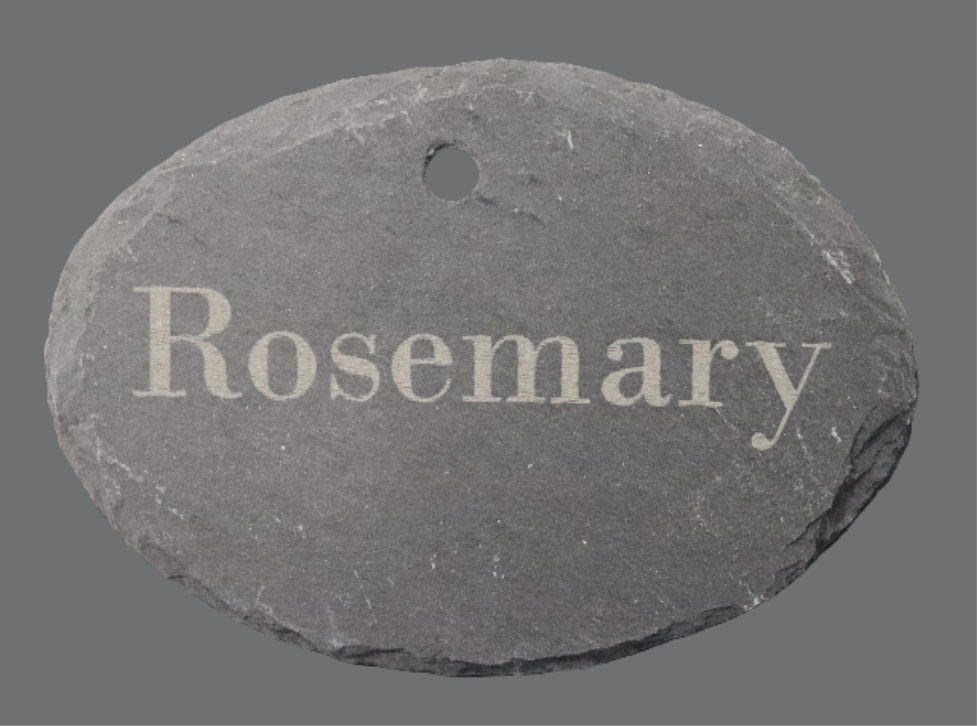 Garden Stake - Oval/Rosemary