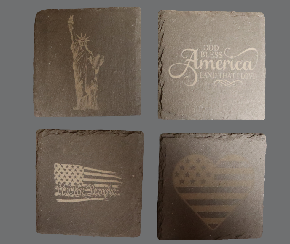 Slate Coaster Set