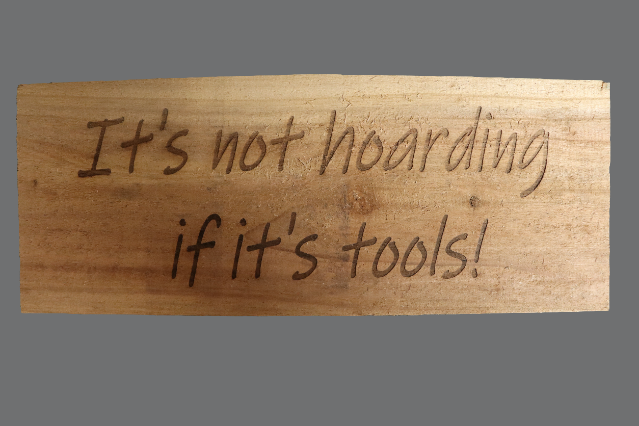 Sign - "Hoarding...Toole" Cedar