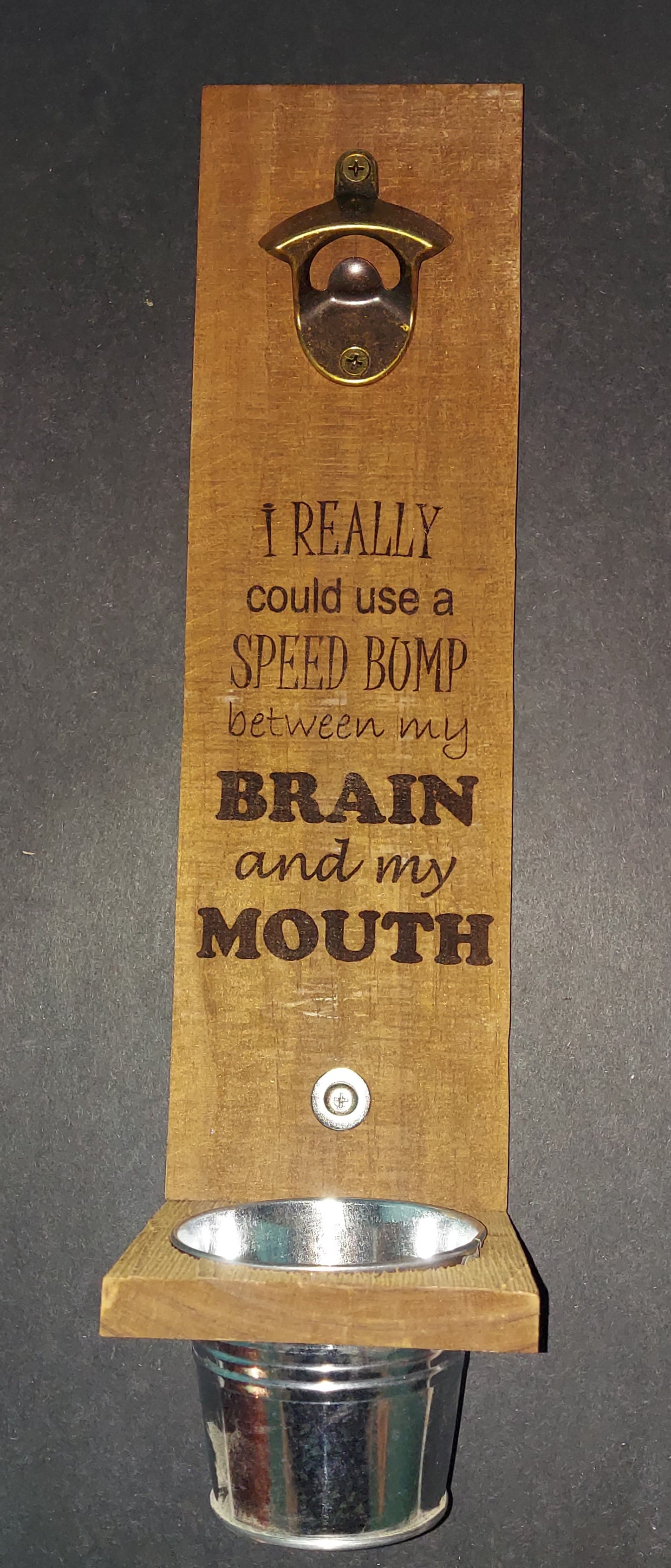 Wall Mount Bottle Opener - "...Speed Bump..."
