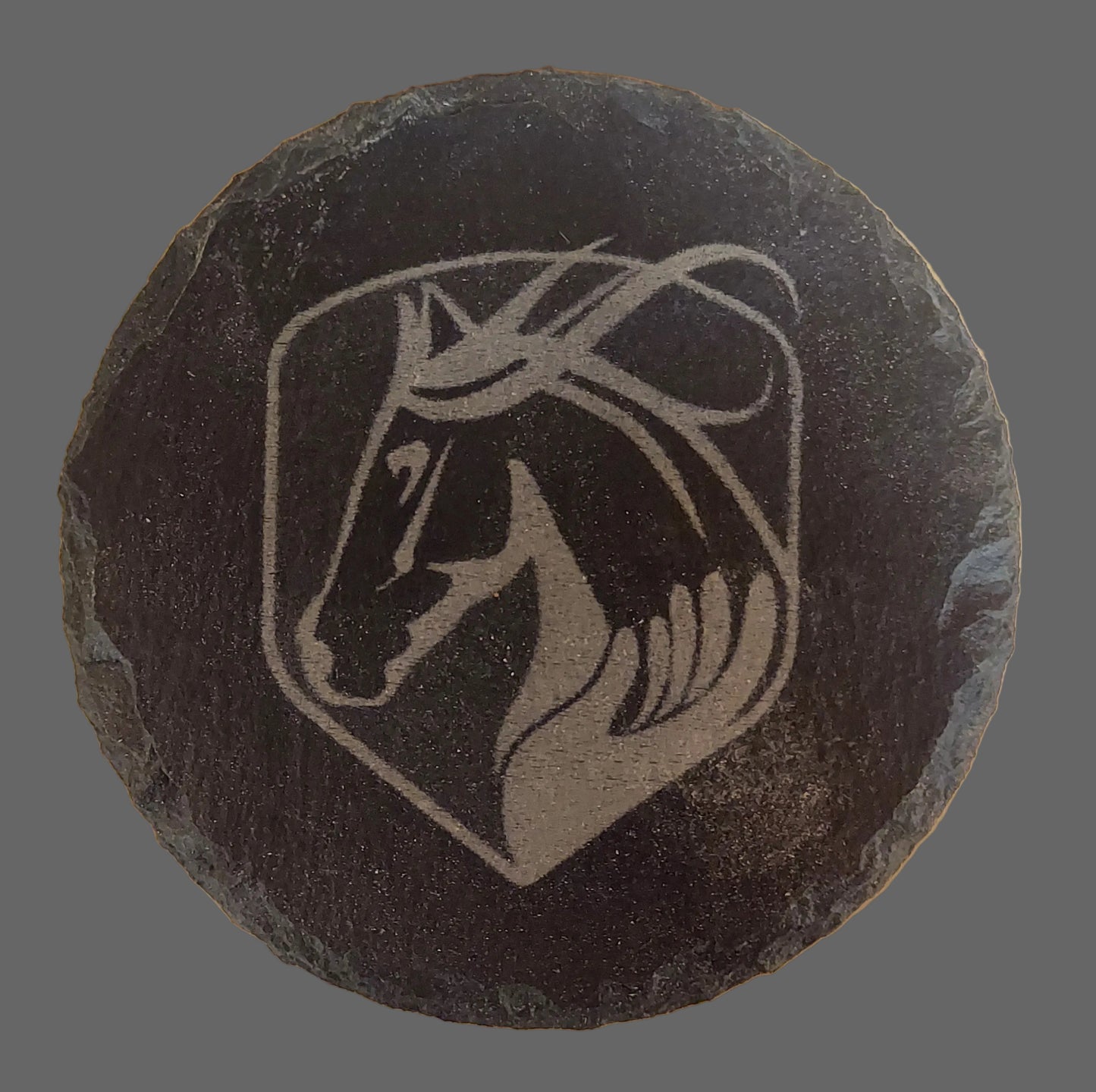 Round Slate Coaster - Hearts in Harmony Event (Logo)
