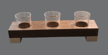 Votive - 3 Candle Walnut - 3312W