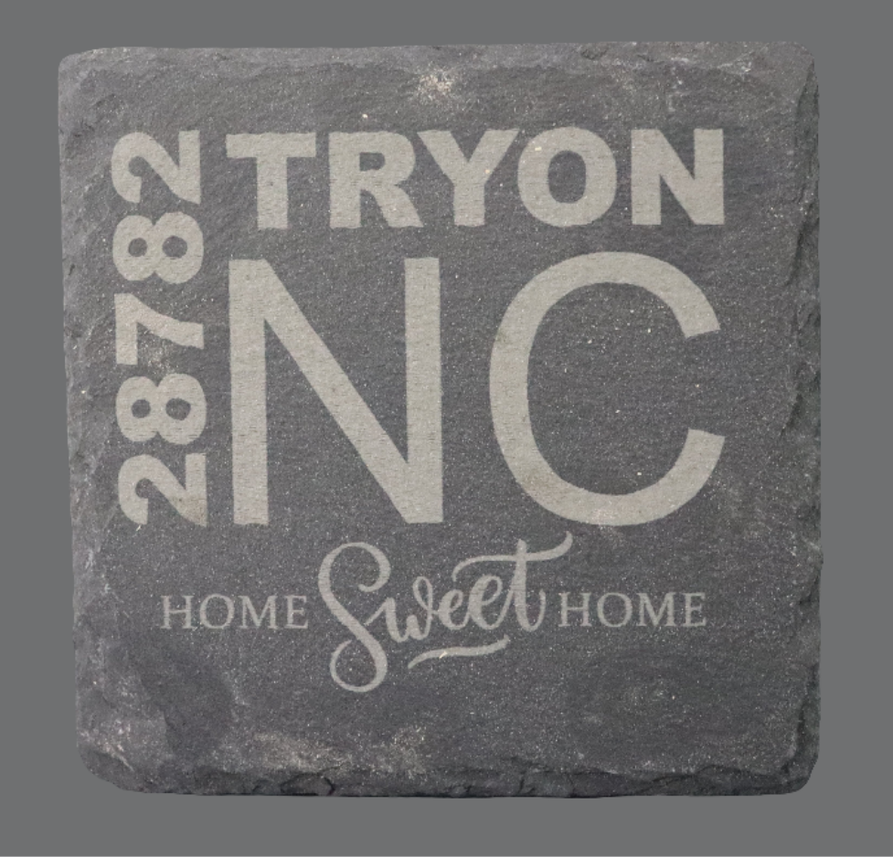 Square Slate Coaster - Tryon