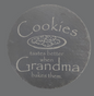 8" Round Slate Charcuterie Board - "Cookies Taste Better"