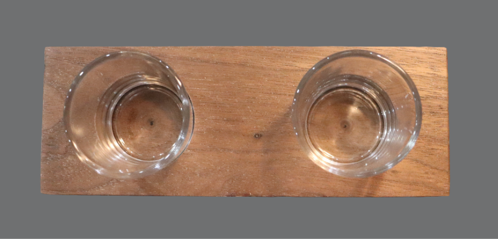 Votive - 2 Candle Walnut - 2308W