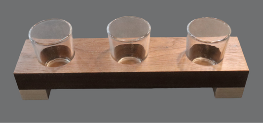 Votive - 3 Candle Walnut - 3312W