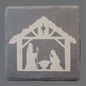 Slate Coaster - Nativity