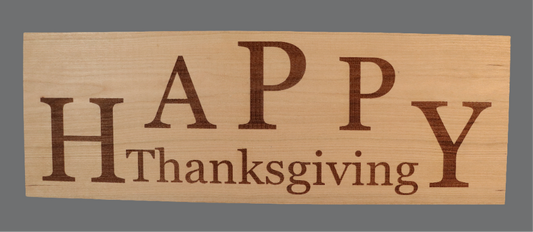 Cherry Sign - "Happy Thanksgiving"