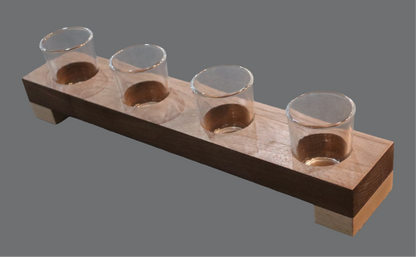 Votive - 4 Candle Walnut - 4316W