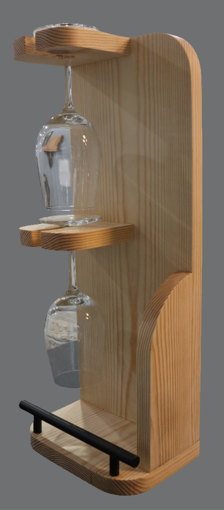 Wine Caddy - Pine Wall Mount