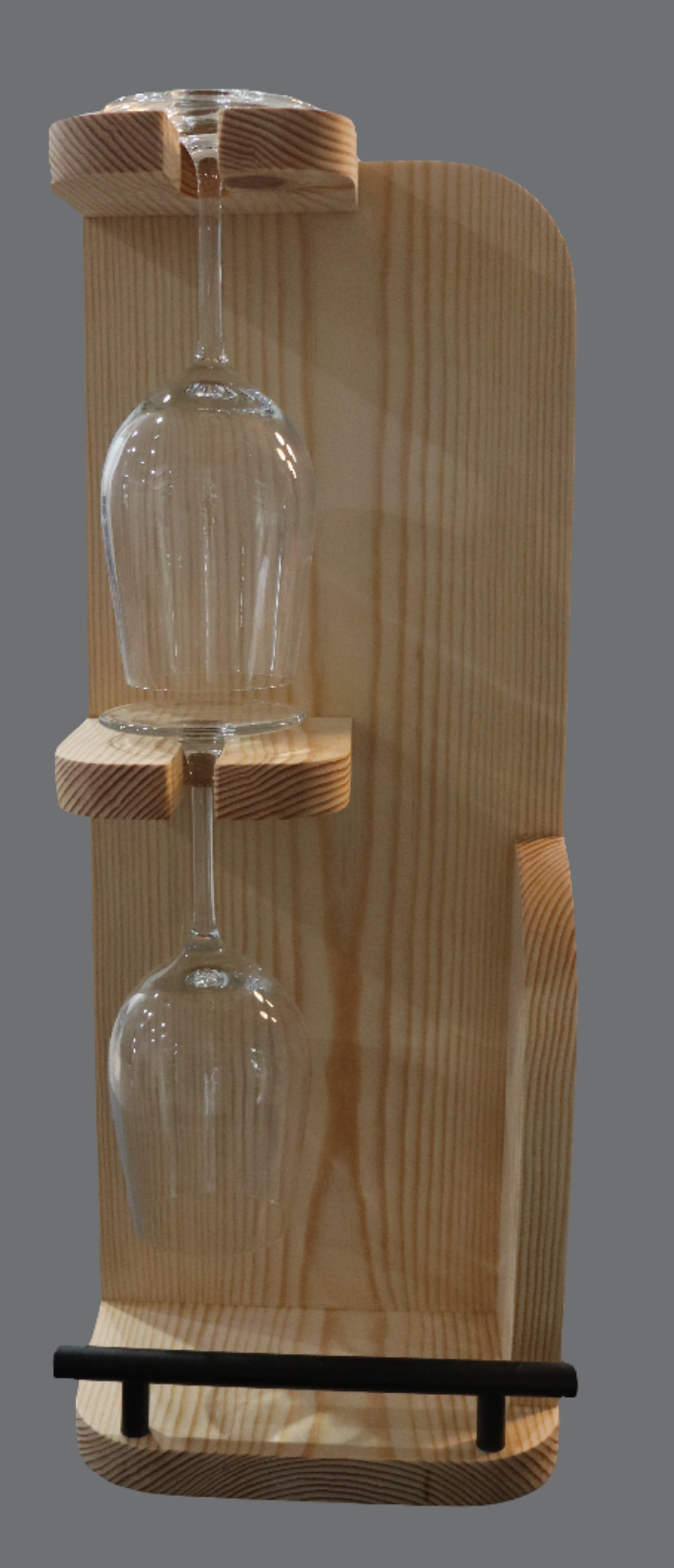Wine Caddy - Pine Wall Mount