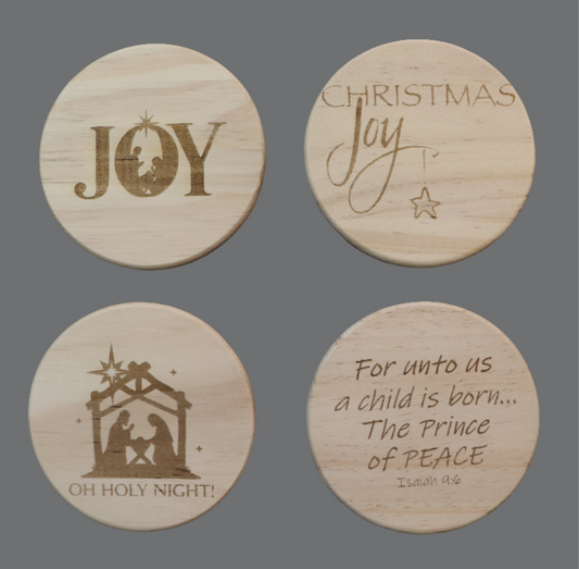 Wood Coaster Set