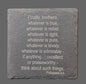 Slate Coaster - Philippians 4:8