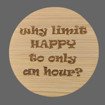 Magnetic Bottle Opener - "Happy Hour?"