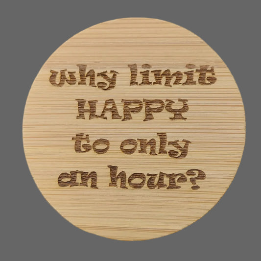 Magnetic Bottle Opener - "Happy Hour?"