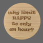 Magnetic Bottle Opener - "Happy Hour?"