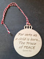 Bulb Christmas Ornament - Isaiah 9:6