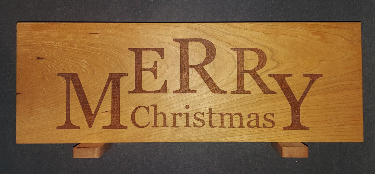 Cherry Sign - "Happy Thanksgiving/Merry Christmas"