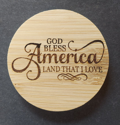 Magnetic Bottle Opener - "God Bless America....I Love"