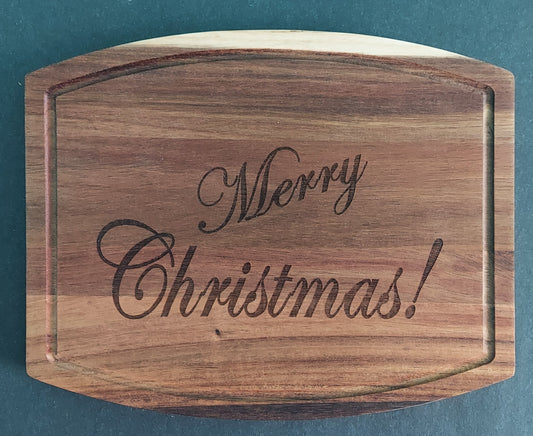 Charcuterie Board - Oblong "Merry Christmas"