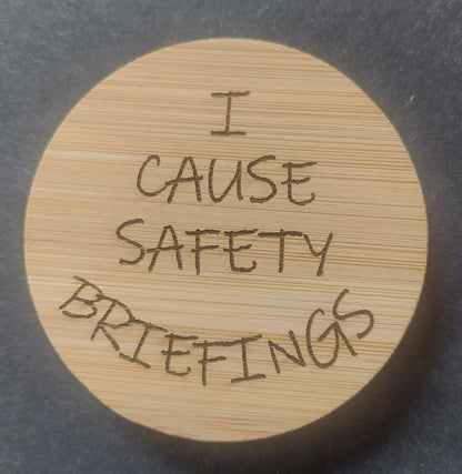 Magnetic Bottle Opener - "Safety Briefings"