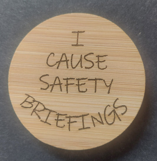 Magnetic Bottle Opener - "Safety Briefings"